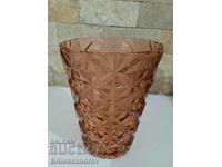Heavy soca glass vase