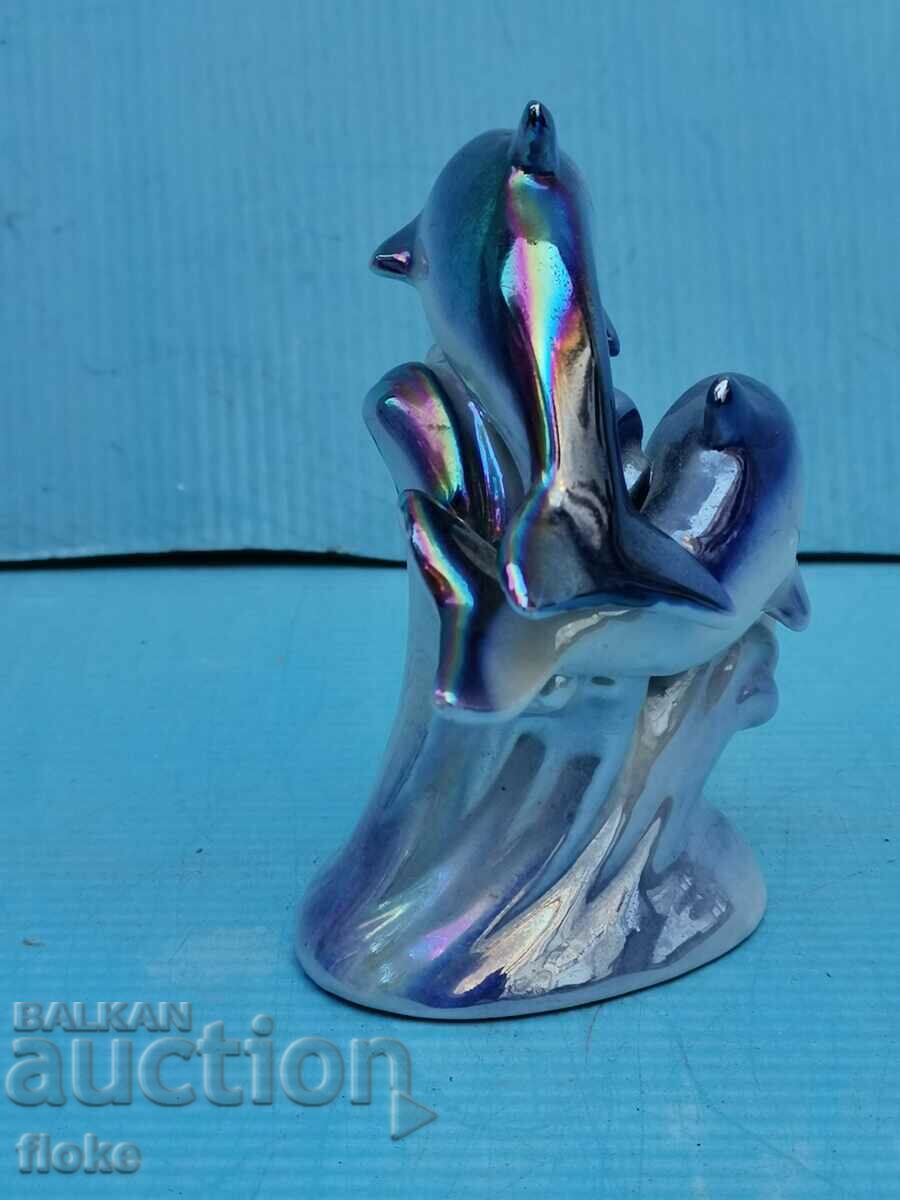 Licitație Figurină din porțelan - delfini