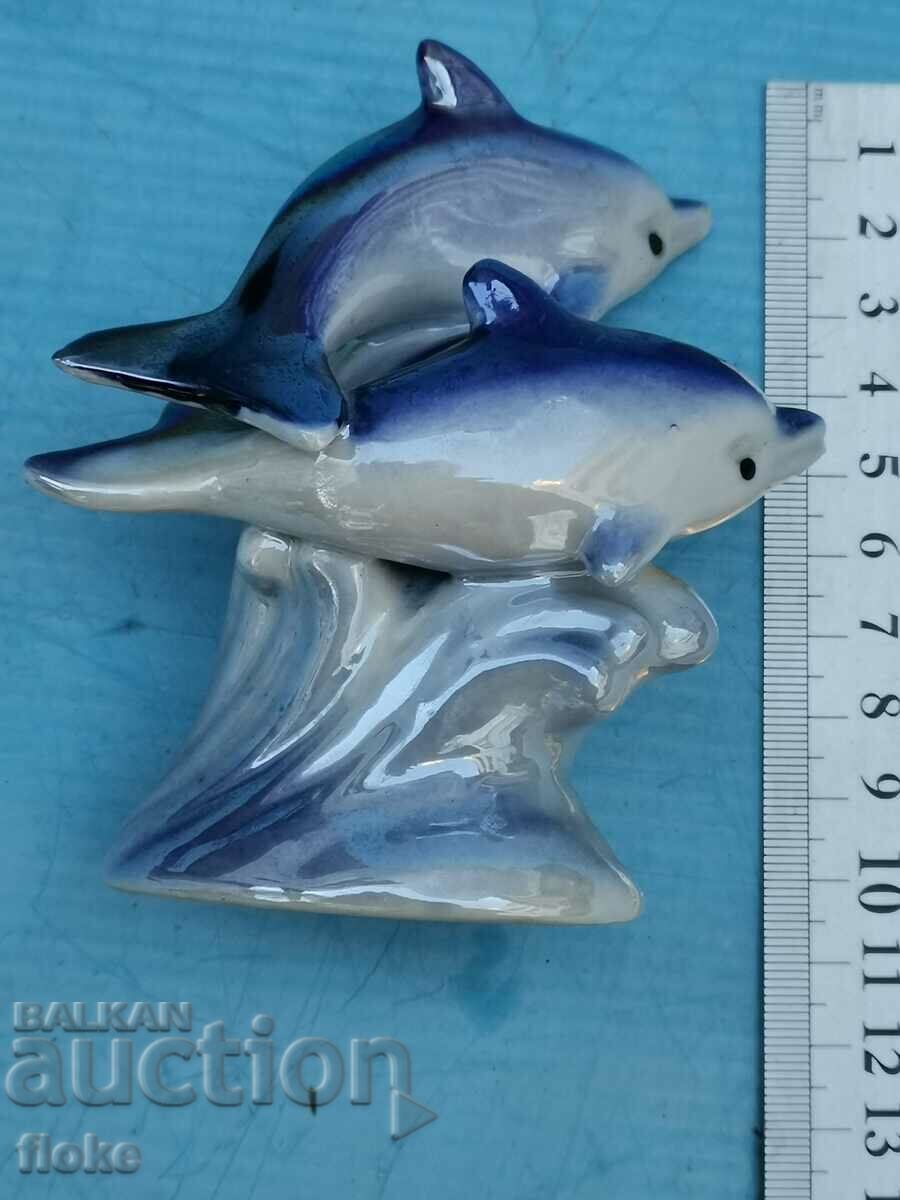 Livrarea Figurină din porțelan - delfini