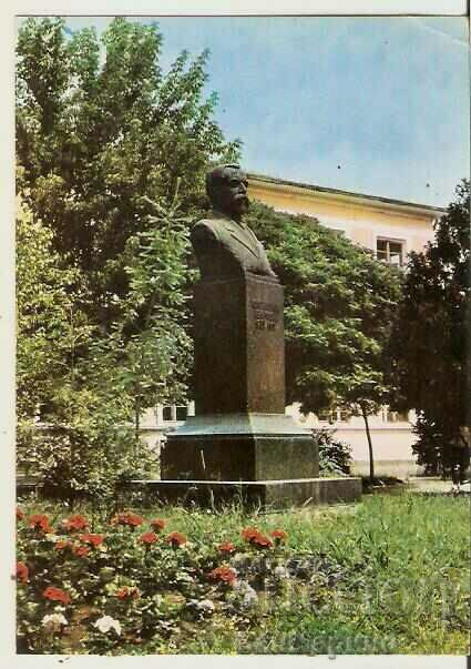 Card Bulgaria Pazardzhik Monumentul lui K. Velichkov*
