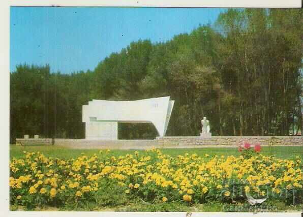 Card Bulgaria Pazardzhik Monumentul lui Septemvriitsi*