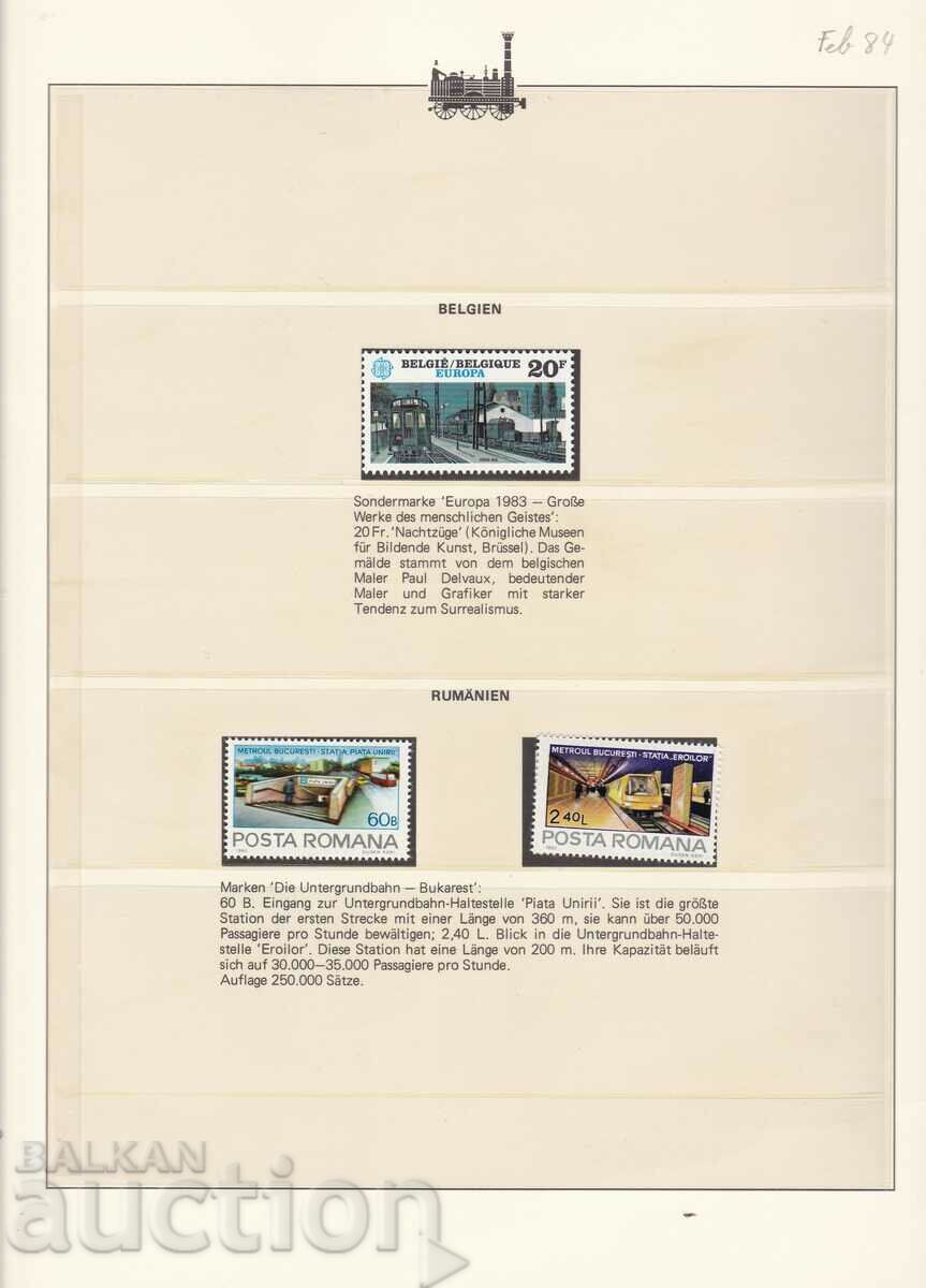 Brands Trains Locomotive Belgium and Romania