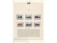 Марки Влакове Локомотиви 1980 Заир Серия и блок 2 листа