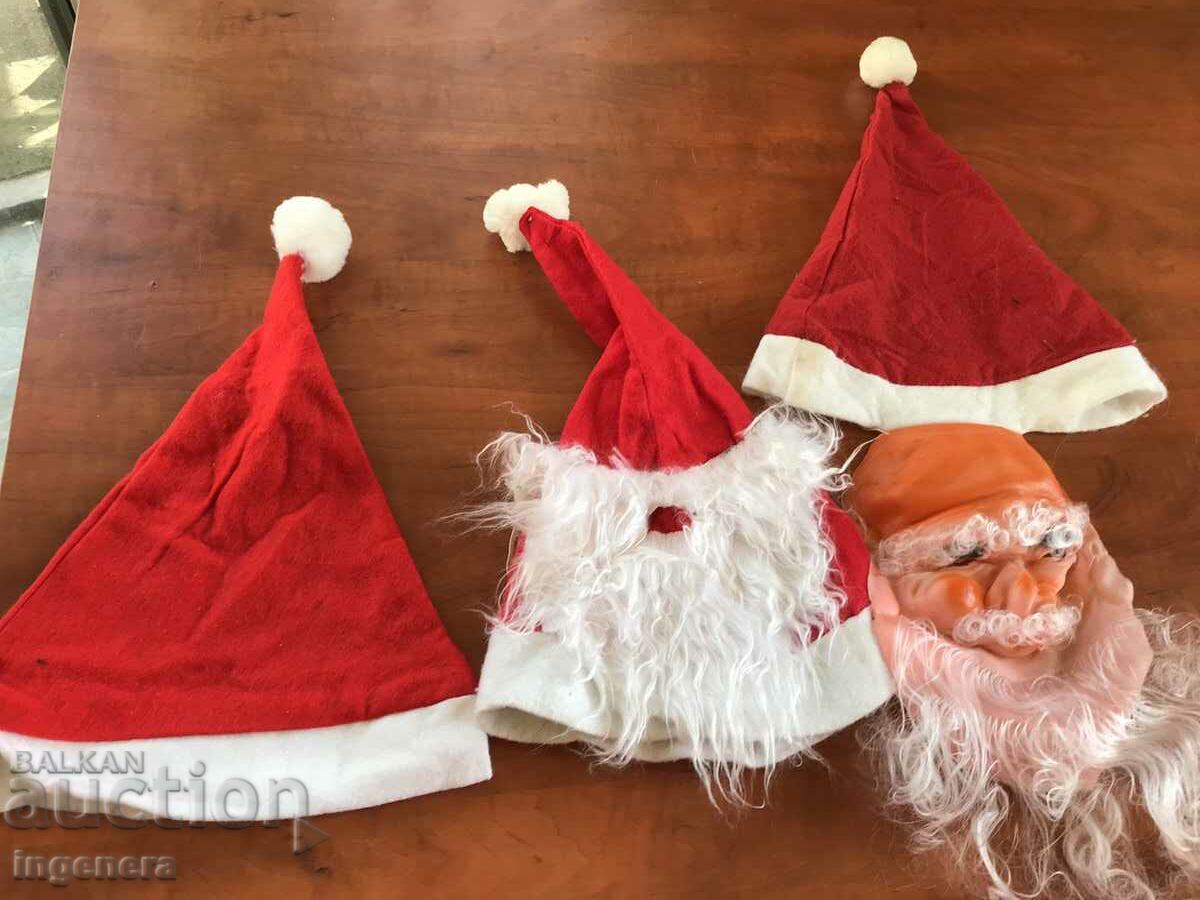 SANTA CLOTHES SET-JACKET PANTS AND HATS-3 PCS - 5 SANTA CLOTHES SET-JACKET PANTS AND HATS-3 PCS - 5