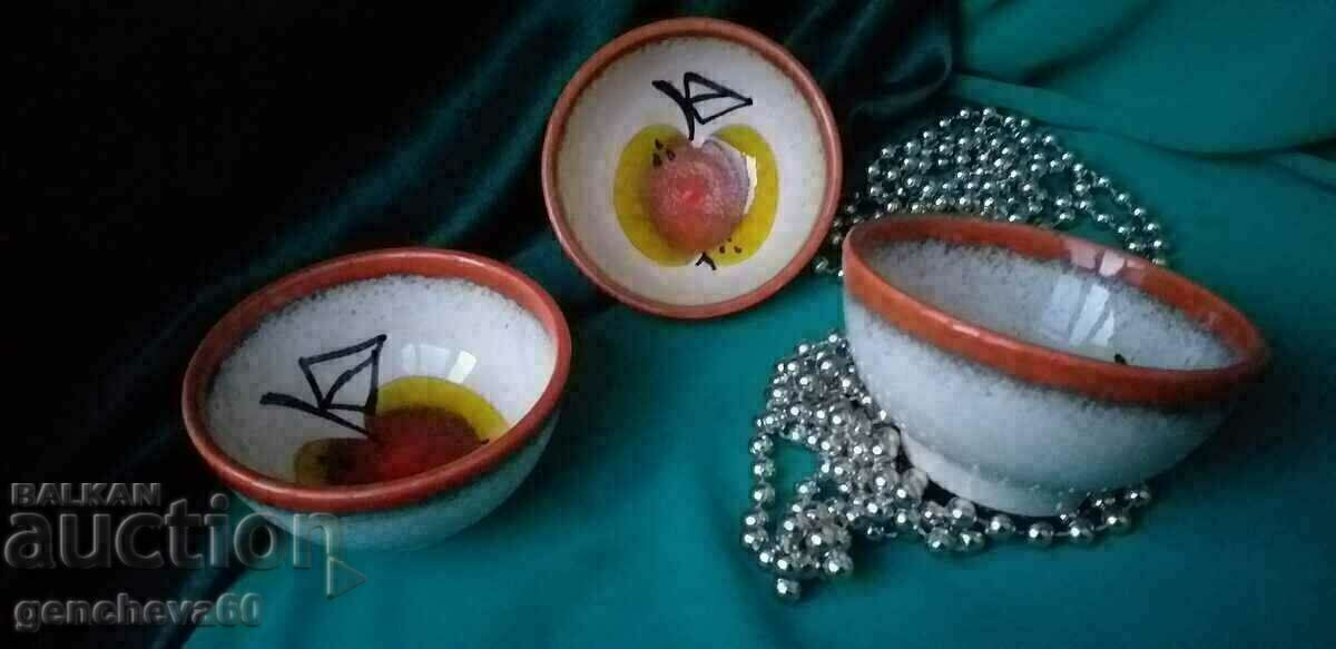 Author Ceramic Bowls/Signed - 5 Author Ceramic Bowls/Signed - 5