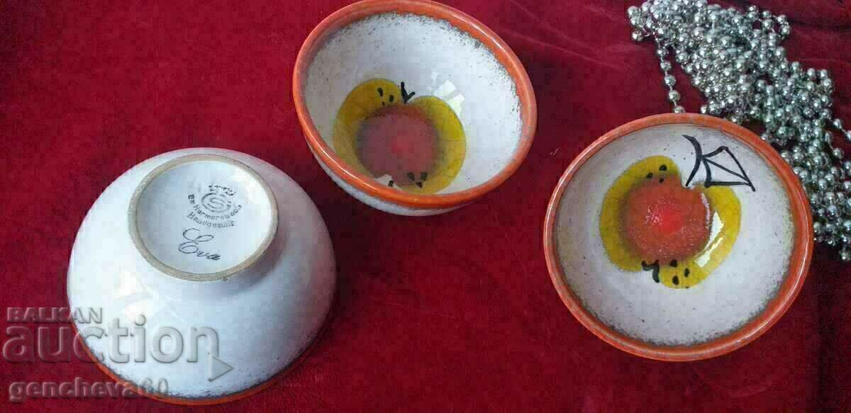 Author Ceramic Bowls/Signed