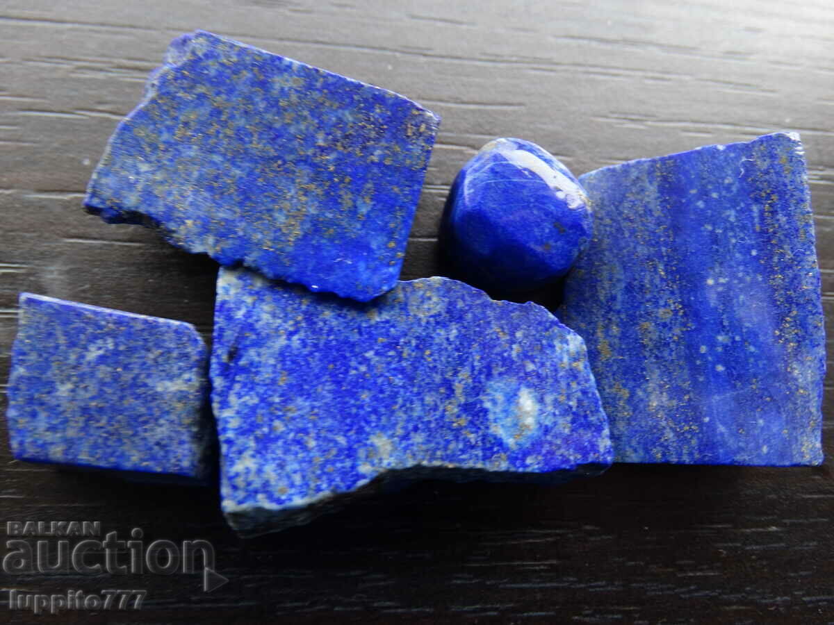 42.95 grams natural lapis lazuli lot 5 pieces