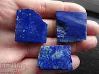 38.25 grams natural lapis lazuli lot 3 pieces