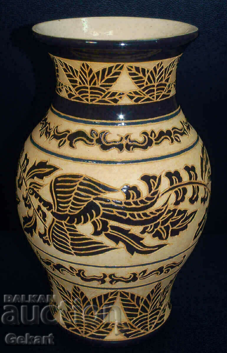 Vaza din ceramica vintage VIETNAM DONA Artexport Saigon
