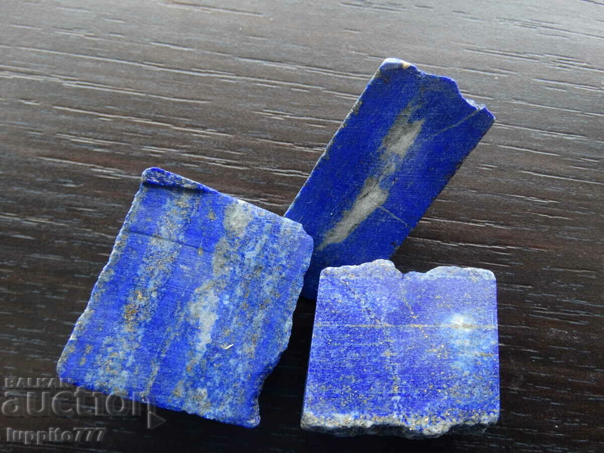 60.65 grams natural lapis lazuli lot 3 pieces with price 59.99 BGN | € 30.67 60.65 grams natural lapis lazuli lot 3 pieces with price 59.99 BGN | € 30.67