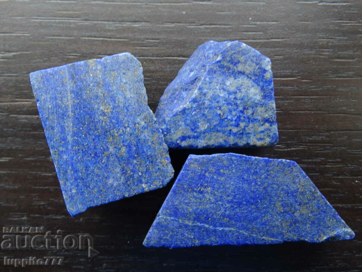 49,80 γραμμάρια φυσικό lapis lazuli παρτίδα 3 τεμάχια
