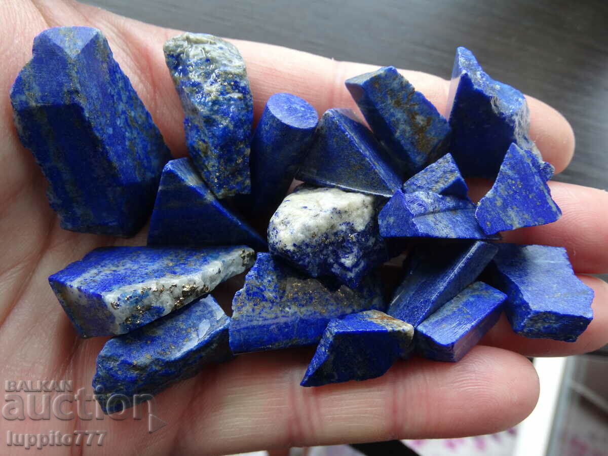 103,20 γραμμάρια φυσικό lapis lazuli παρτίδα 19 τεμάχια
