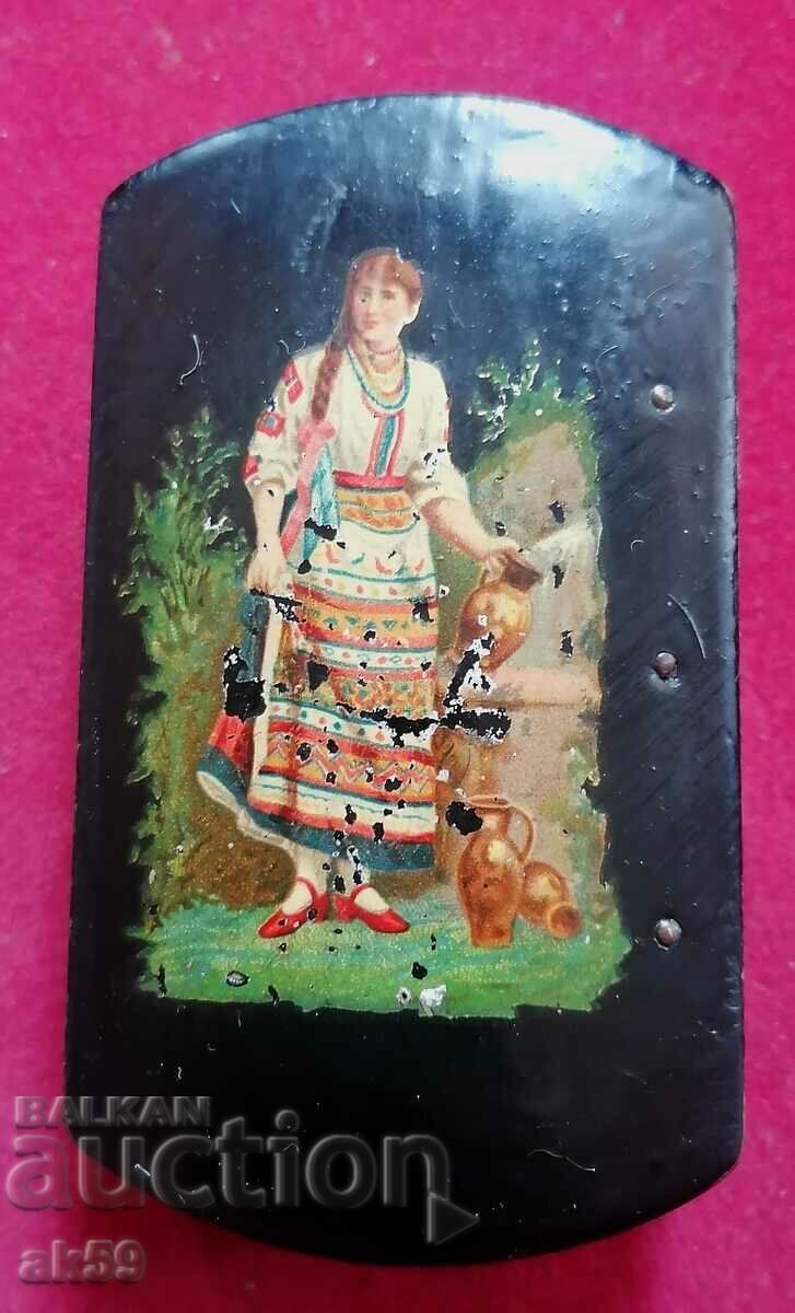 Old lacquer painting box.