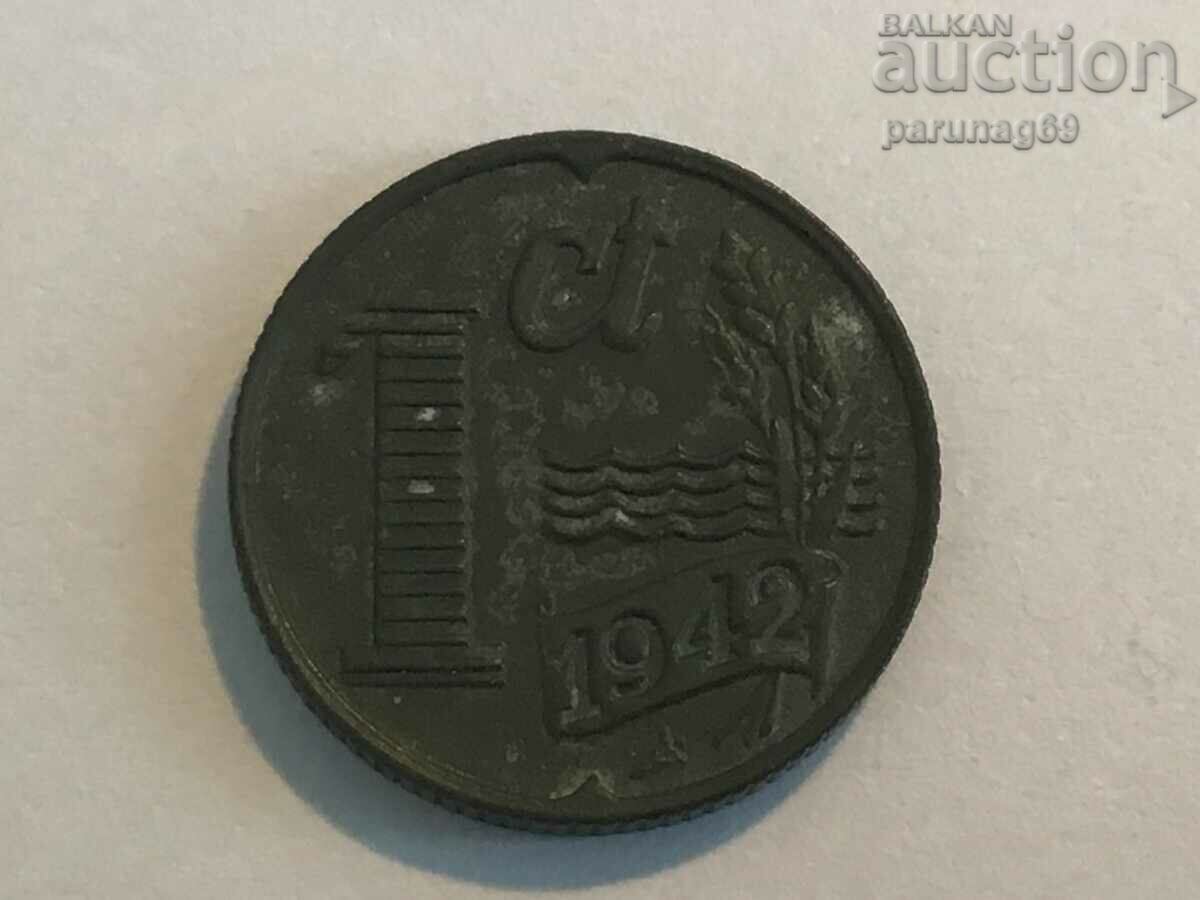 Нидерландия 1 цент 1942 година (BS)