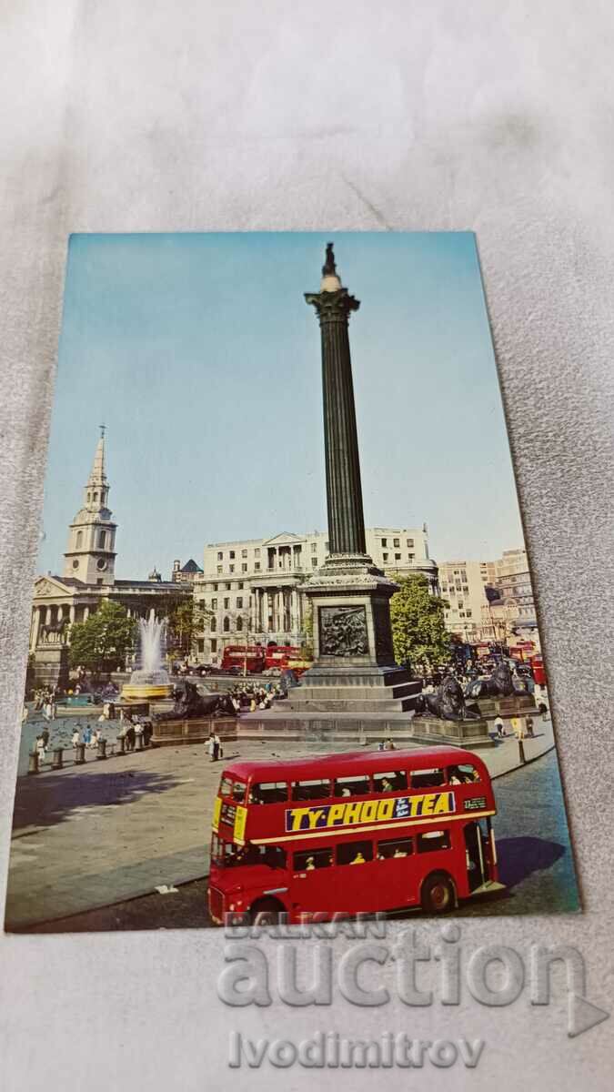 P K London Trafalgar Square Nelson's Column
