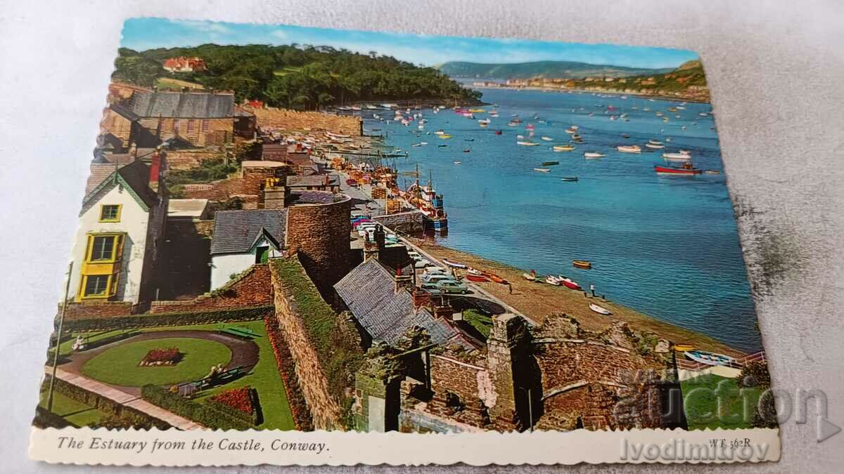 Carte poștală Conway Estuarul de la Castel