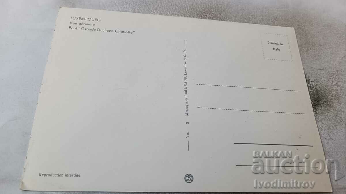 P K Luxembourg Vue Aerienne Pont Grande Duchesse Charlotte with price 0.85 BGN | € 0.43
