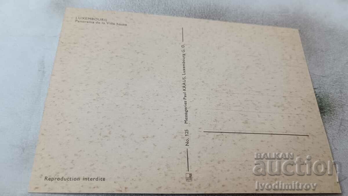 Postcard Luxembourg Panorama de la Ville Haute with price 0.85 BGN | € 0.43 Postcard Luxembourg Panorama de la Ville Haute with price 0.85 BGN | € 0.43