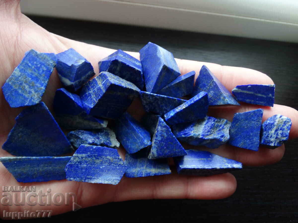 Auction 120.60 grams natural lapis lazuli lot 23 pieces Auction 120.60 grams natural lapis lazuli lot 23 pieces