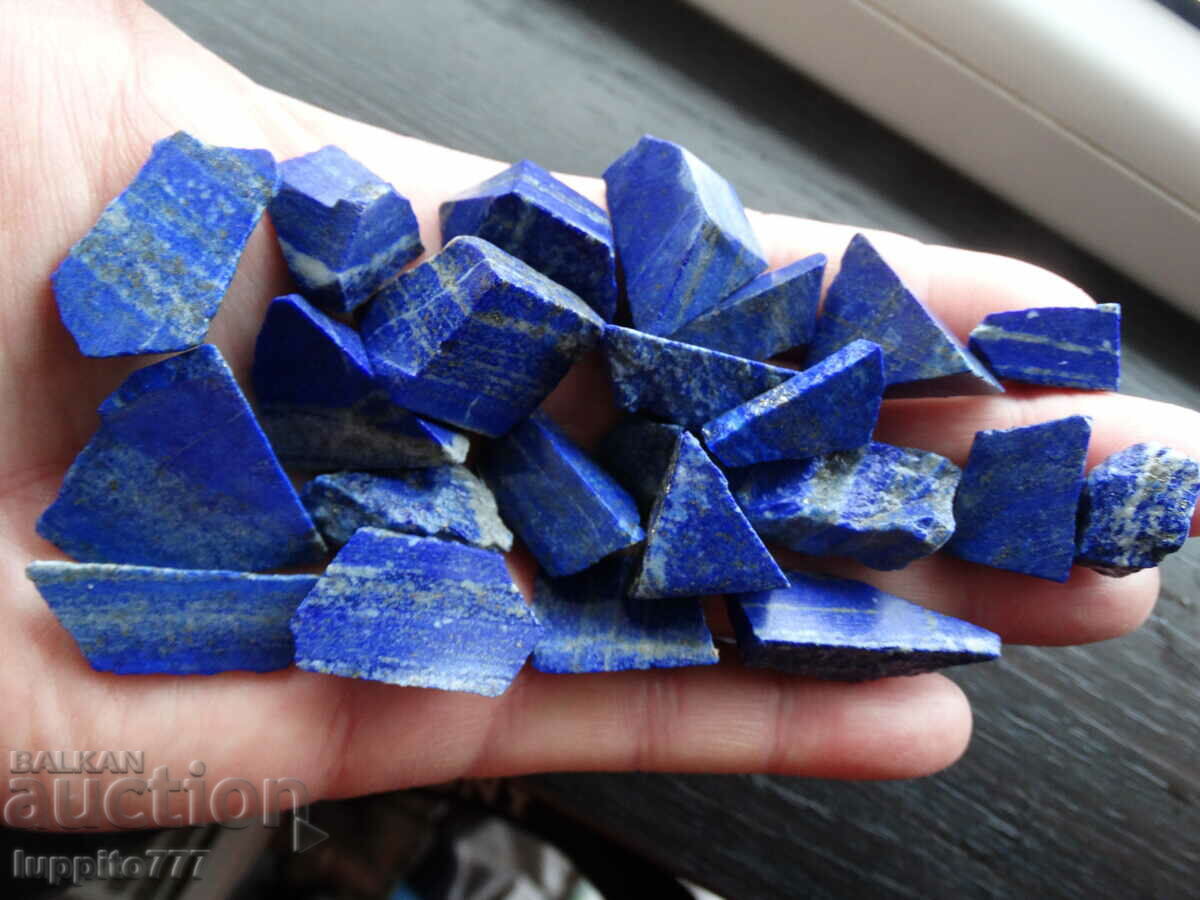 120,60 γραμμάρια φυσικό lapis lazuli παρτίδα 23 τεμάχια