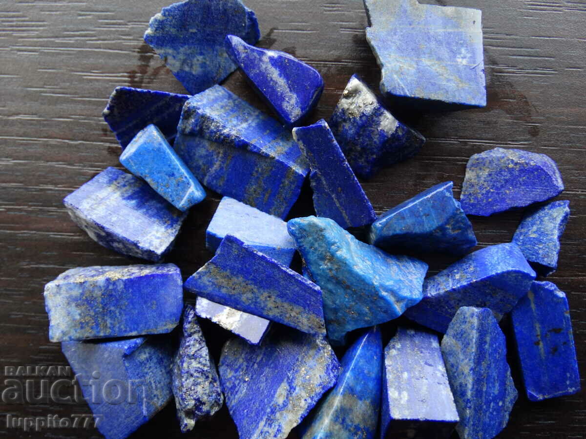 Delivery of 109.30 grams natural lapis lazuli lot 25 pieces Delivery of 109.30 grams natural lapis lazuli lot 25 pieces