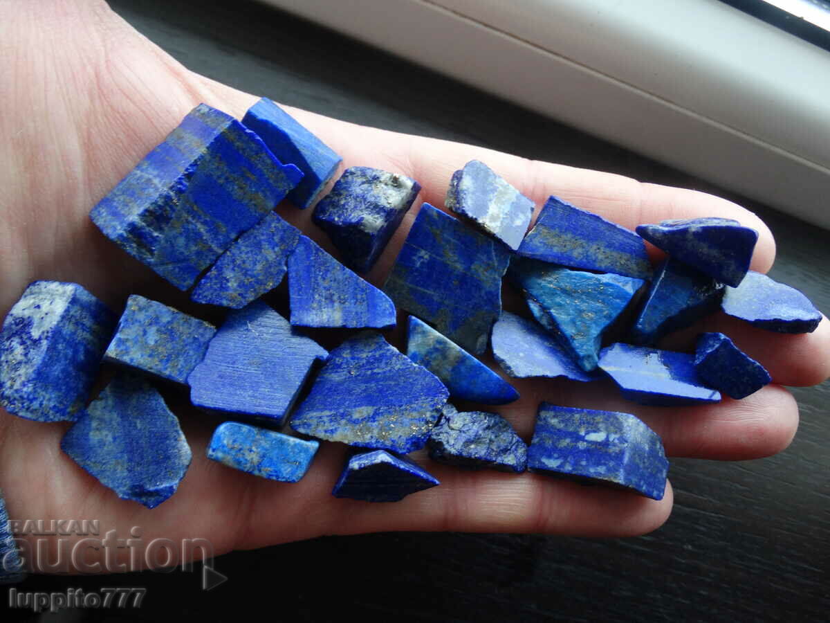 109,30 γραμμάρια φυσικό lapis lazuli παρτίδα 25 τεμάχια