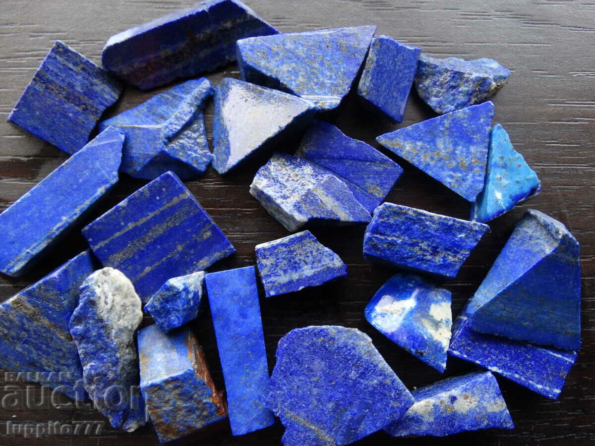 120,10 grame lapis lazuli natural lot 25 buc