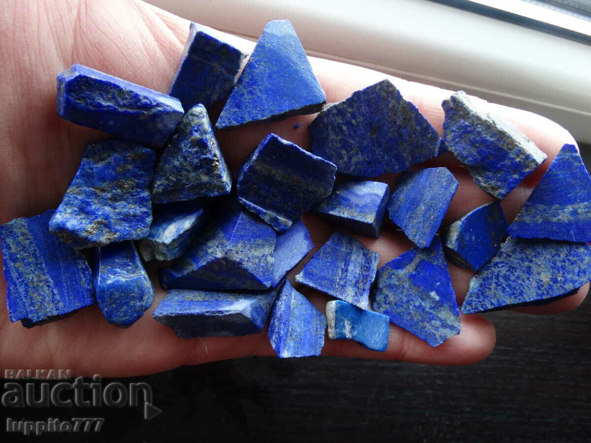 114.20 grams natural lapis lazuli lot 23 pieces with price 79.99 BGN | € 40.90 114.20 grams natural lapis lazuli lot 23 pieces with price 79.99 BGN | € 40.90