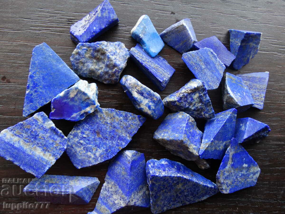 114,20 γραμμάρια φυσικό lapis lazuli παρτίδα 23 τεμάχια