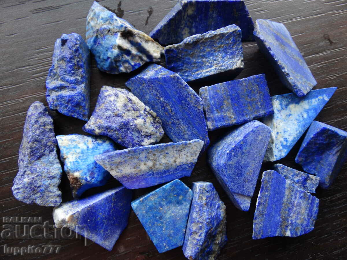 123,50 grame lapis lazuli natural lot 19 buc