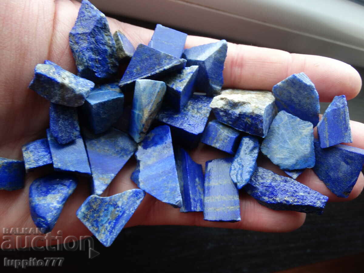 139.40 grams natural lapis lazuli lot 30 pieces with price 79.99 BGN | € 40.90 139.40 grams natural lapis lazuli lot 30 pieces with price 79.99 BGN | € 40.90