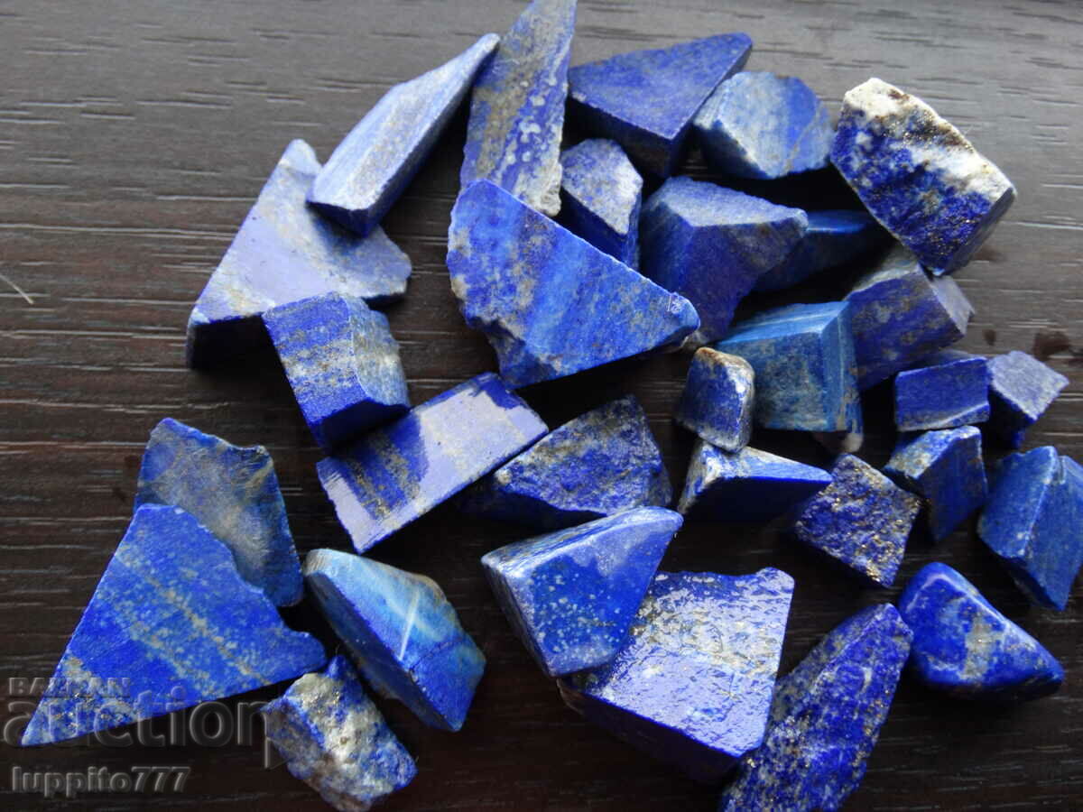 Auction 139.40 grams natural lapis lazuli lot 30 pieces Auction 139.40 grams natural lapis lazuli lot 30 pieces