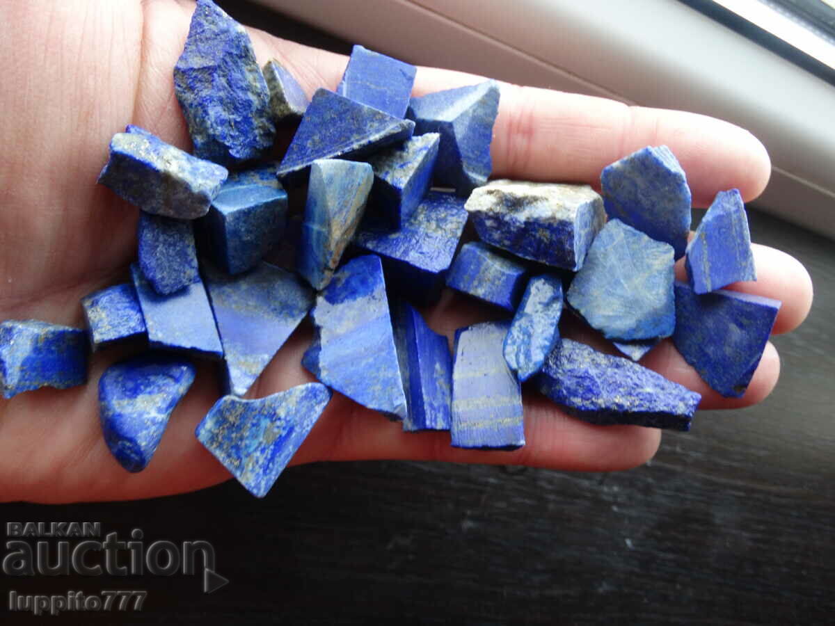 Delivery of 139.40 grams natural lapis lazuli lot 30 pieces Delivery of 139.40 grams natural lapis lazuli lot 30 pieces
