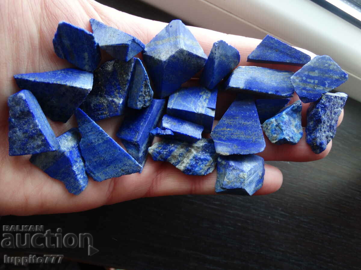 124.20 grams natural lapis lazuli lot 23 pieces with price 79.99 BGN | € 40.90 124.20 grams natural lapis lazuli lot 23 pieces with price 79.99 BGN | € 40.90