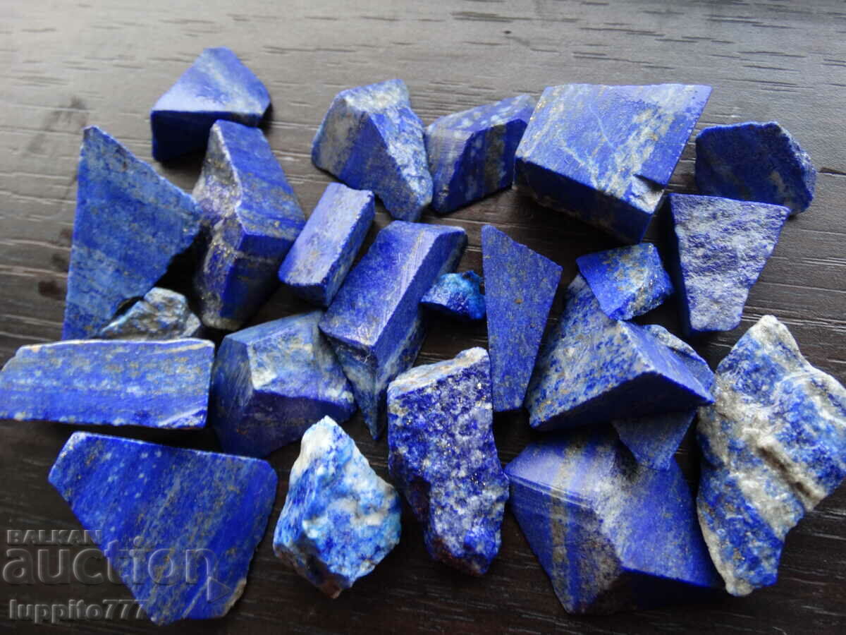 Delivery of 124.20 grams natural lapis lazuli lot 23 pieces Delivery of 124.20 grams natural lapis lazuli lot 23 pieces