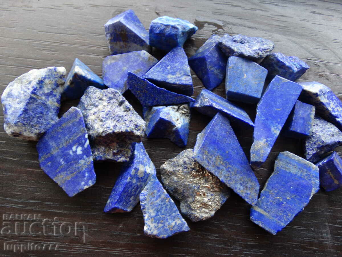 Auction 122.80 grams natural lapis lazuli lot 25 pieces Auction 122.80 grams natural lapis lazuli lot 25 pieces