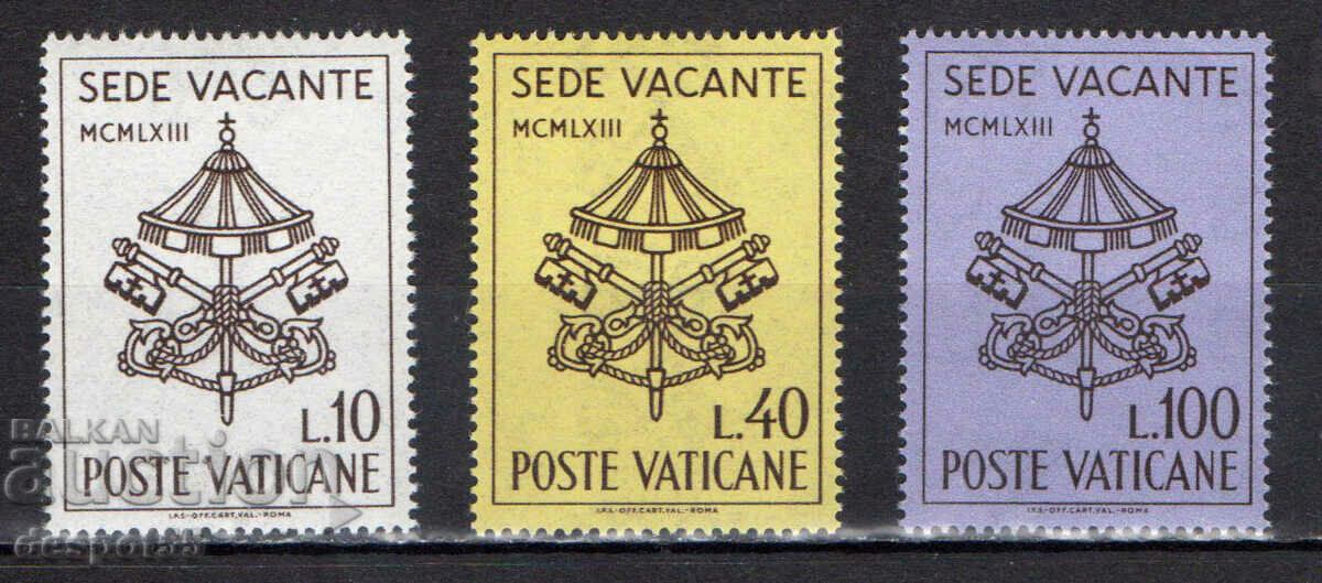 1963. Το Βατικανό. Sede Vacante - Περίοδος χωρίς Πάπα.