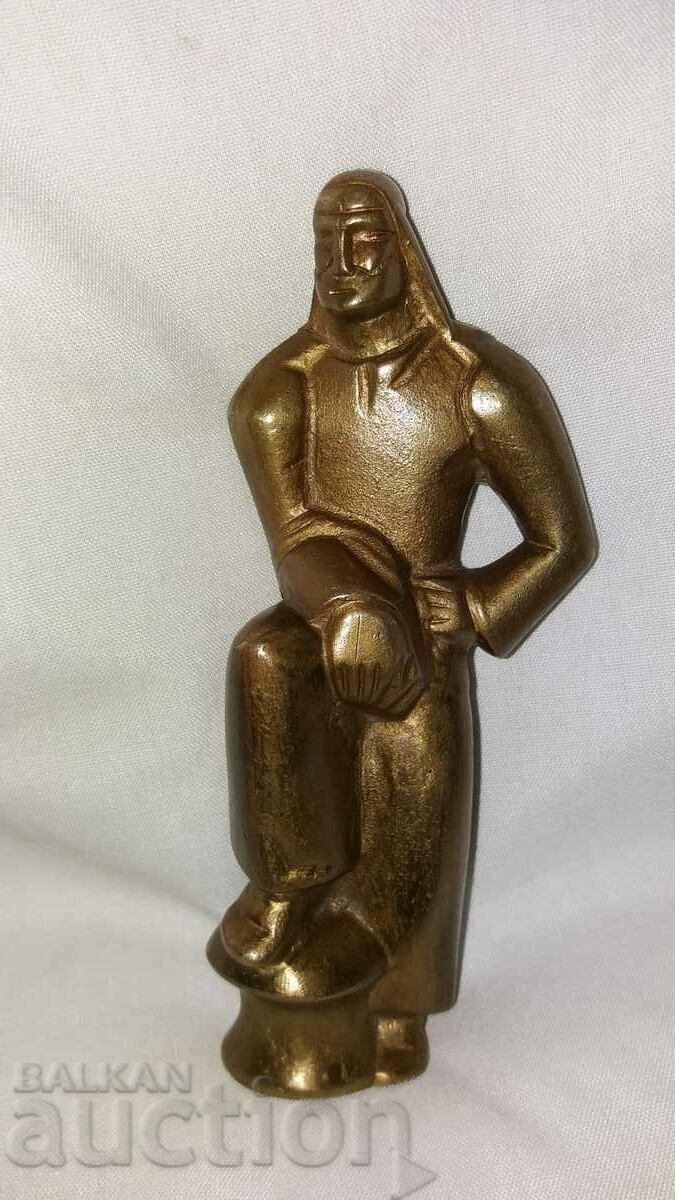 Old bronze figure plastic statuette