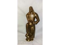 Old bronze figure plastic statuette