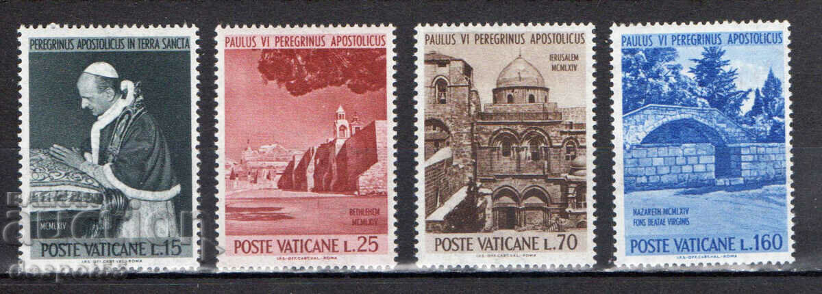 1964. Ватикана. Пътуването на папа Павел VI до Светите земи.
