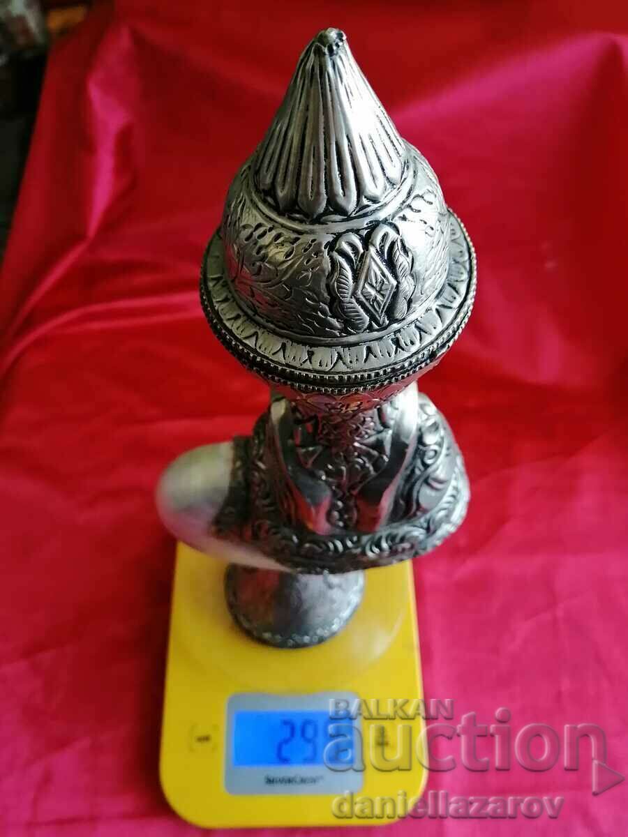 Vas rar unic, figurină, argint, Nautilus sidef - 7