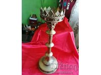 Old Large Enthroned CHURCH Candlestick