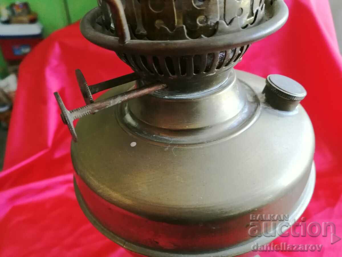 Antique Large English Gas Lamp with Duplex Shade with price 180.00 BGN | € 92.03