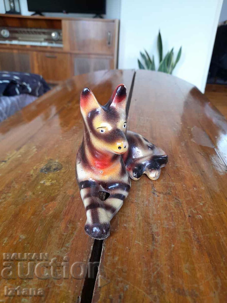 Old ceramic figure, dog with price 30.00 BGN | € 15.34 Old ceramic figure, dog with price 30.00 BGN | € 15.34
