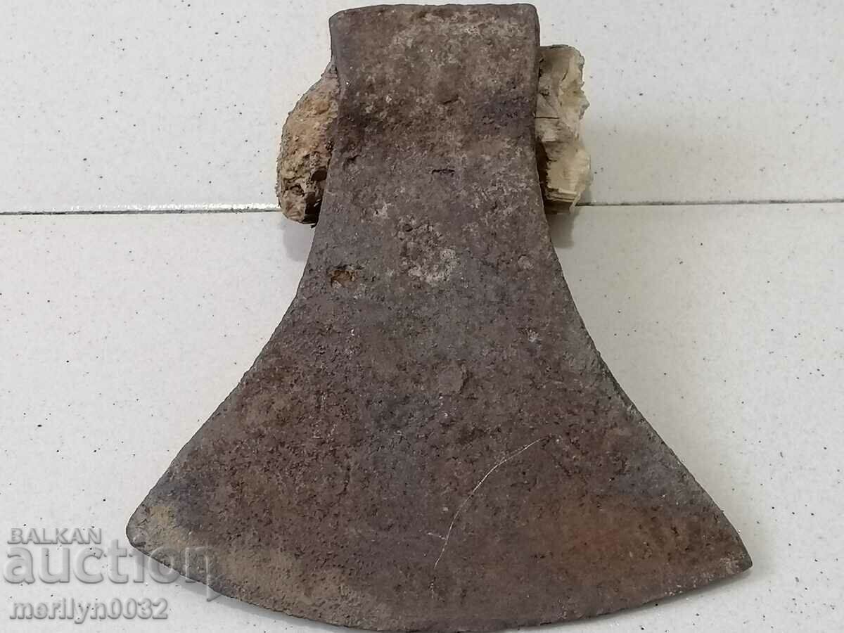 Vechi topor puternic instrument de topor fier forjat - 7