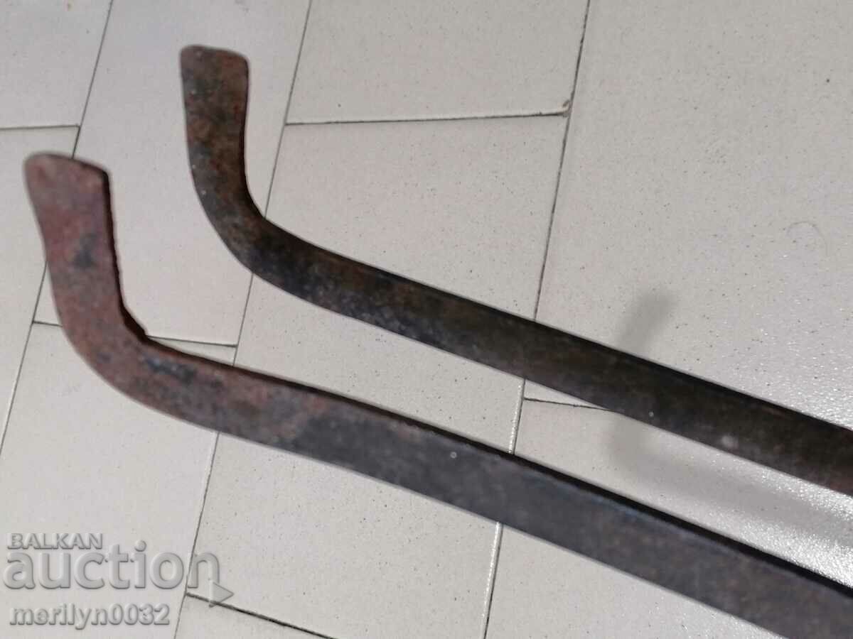 Dilaf vechi, clește, fier forjat pentru cuptor - 5