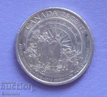 Canada 25 cents 2013 - 100 years. Arct. Expedition