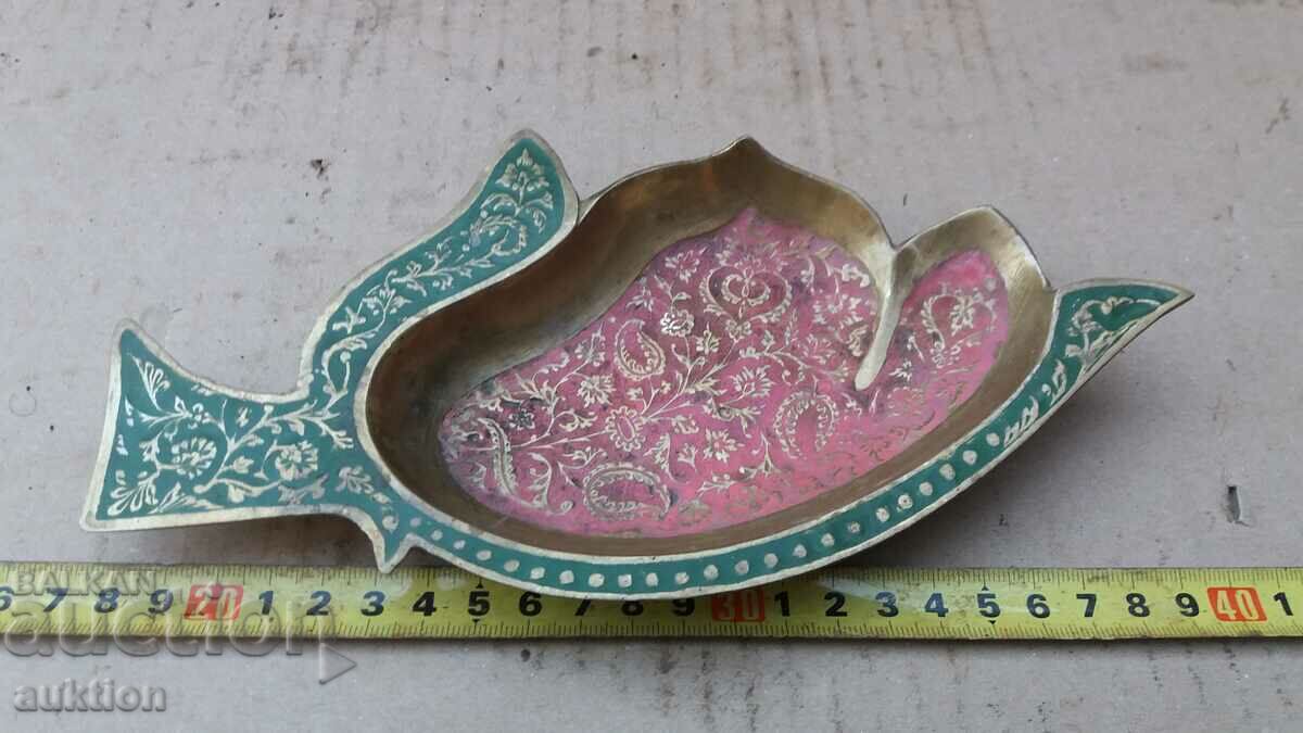 ORIENTAL BRONZE SOLID FRAGRANCE ASHTRAY - 5 ORIENTAL BRONZE SOLID FRAGRANCE ASHTRAY - 5