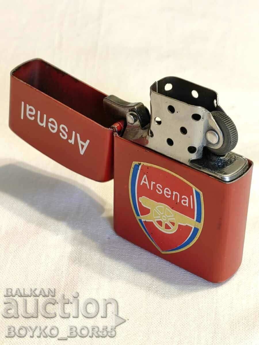 Brichetă promoțională pe benzină Arsenal FC cu preț 15.00 BGN | € 7.67