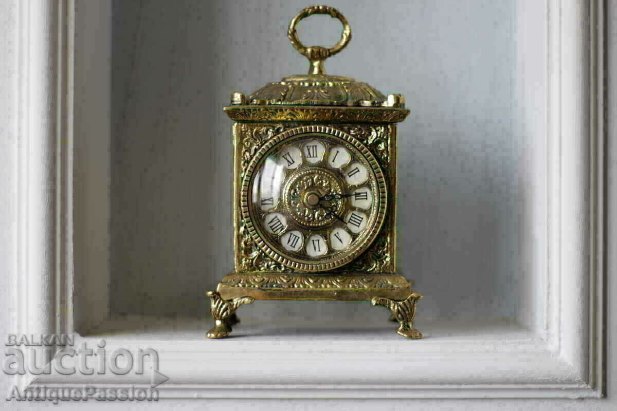 Delivery of Antique gilt bronze carriage clock Delivery of Antique gilt bronze carriage clock